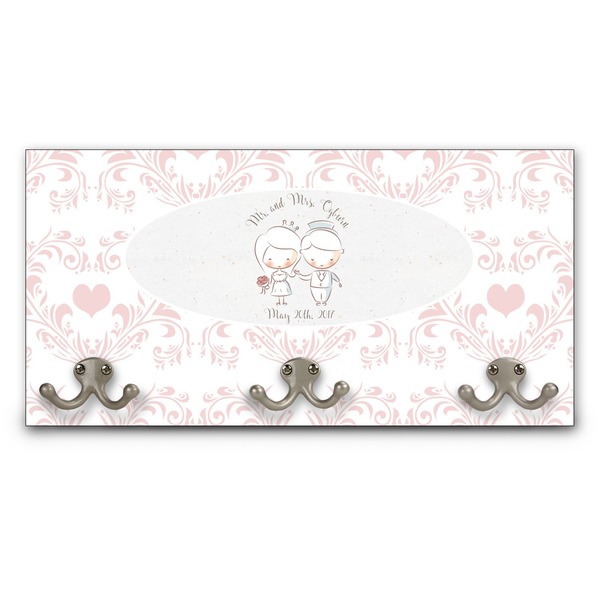 Custom Wedding People Wall Mounted Coat Rack (Personalized)