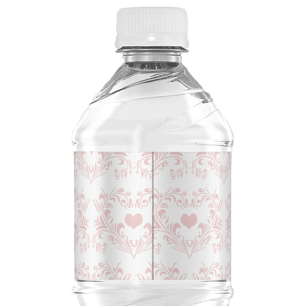 Wedding People Water Bottle Label - Back View