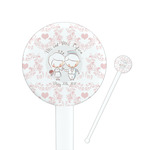 Wedding People Round Plastic Stir Sticks (Personalized)