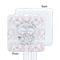 Wedding People White Plastic Stir Stick - Single Sided - Square - Approval
