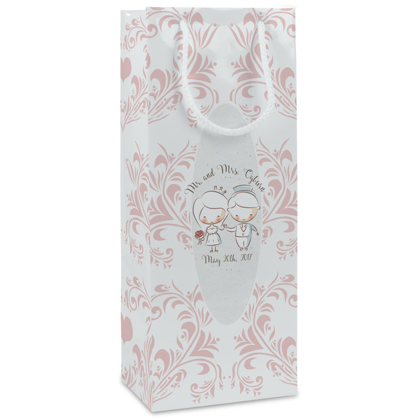 Custom Wedding People Wine Gift Bags (Personalized)