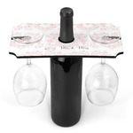 Wedding People Wine Bottle & Glass Holder (Personalized)