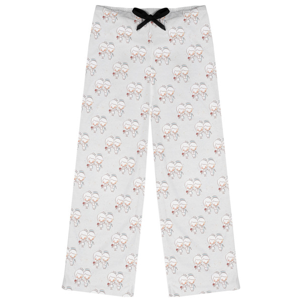 Custom Wedding People Womens Pajama Pants - XS