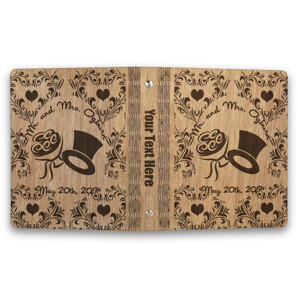 Wedding People Wood 3-Ring Binders - 1" Half-Letter - Approval