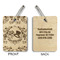 Wedding People Wood Luggage Tags - Rectangle - Approval