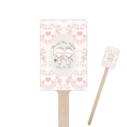 Wedding People Rectangle Wooden Stir Sticks (Personalized)