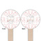 Wedding People Wooden 6" Food Pick - Round - Double Sided - Front & Back