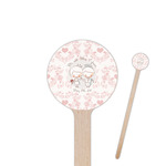 Wedding People 6" Round Wooden Stir Sticks - Double Sided (Personalized)