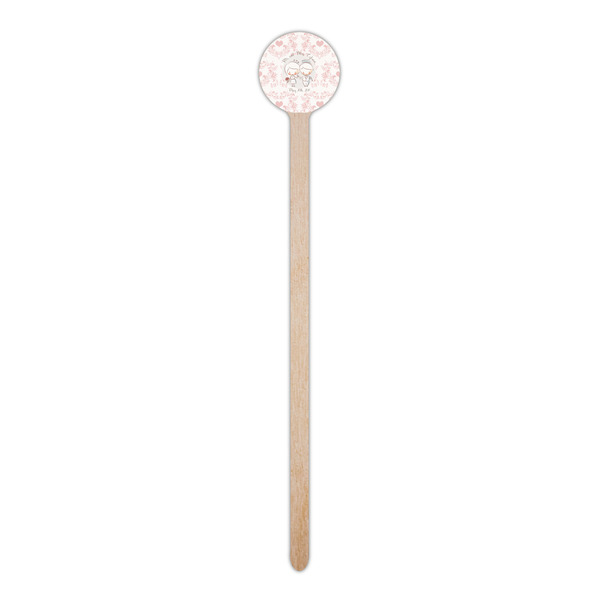 Wedding People Wooden 6" Stir Stick - Round - Single Stick