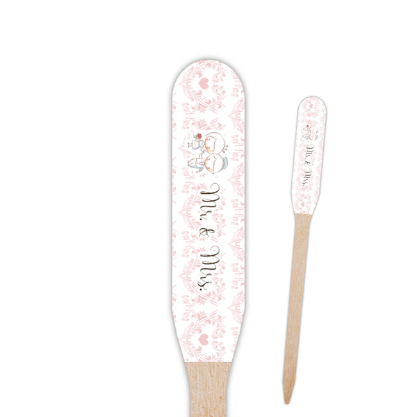 Custom Wedding People Paddle Wooden Food Picks - Double Sided (Personalized)