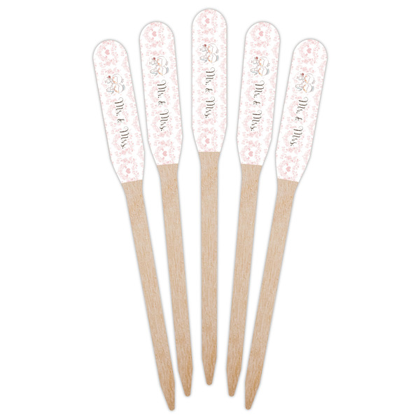 Wedding People Wooden Food Pick - Paddle - Fan View