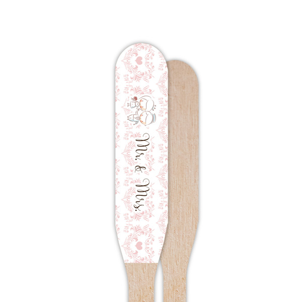 Wedding People Wooden Food Pick - Paddle - Single Sided - Front & Back