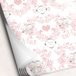 Wedding People Wrapping Paper Sheets (Personalized)