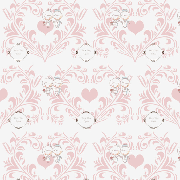 Wedding People Wrapping Paper Square