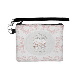 Wedding People Wristlet ID Case w/ Couple's Names