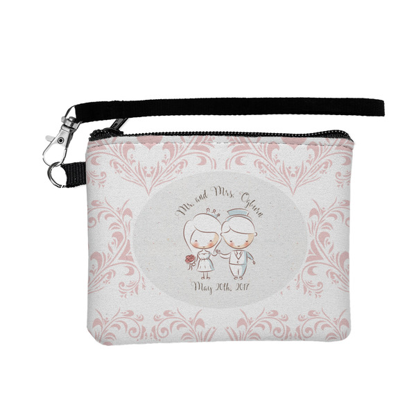 Custom Wedding People Wristlet ID Case w/ Couple's Names