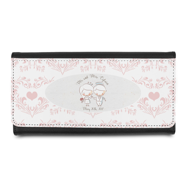 Custom Wedding People Leatherette Ladies Wallet (Personalized)