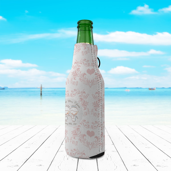 Wedding People Zipper Bottle Cooler - LIFESTYLE