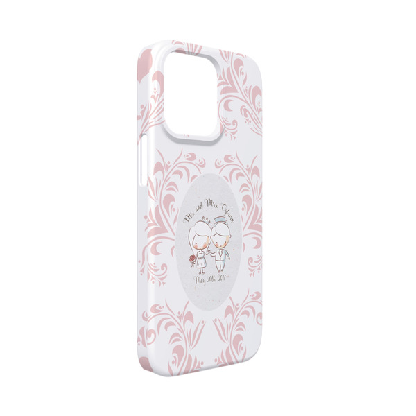 Custom Wedding People iPhone Case - Plastic - iPhone 13 Mini (Personalized)