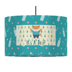 Baby Shower 12" Drum Pendant Lamp - Fabric