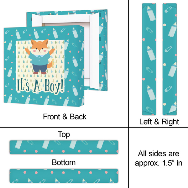 Baby Shower 12x12 - Canvas Print - Approval