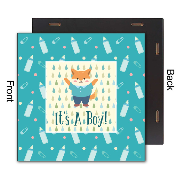 Baby Shower 12x12 Wood Print - Front & Back View