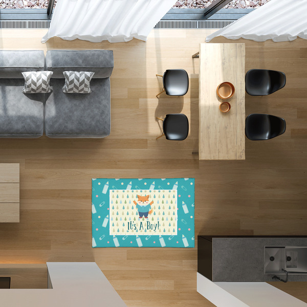 Baby Shower 2'x3' Indoor Area Rugs - IN CONTEXT