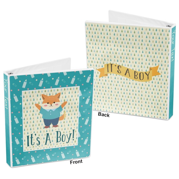 Baby Shower 3-Ring Binder Front and Back