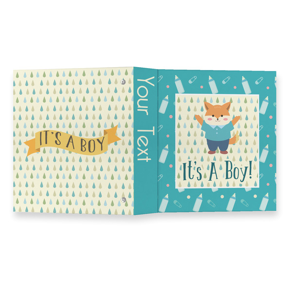 Baby Shower 3 Ring Binders - Full Wrap - 1" - OPEN OUTSIDE