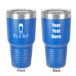 Baby Shower 30 oz Stainless Steel Tumbler - Royal Blue - Double-Sided