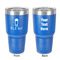 Baby Shower 30 oz Stainless Steel Ringneck Tumbler - Blue - Double Sided - Front & Back