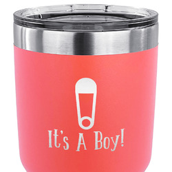 Baby Shower 30 oz Stainless Steel Tumbler - Coral - Single Sided