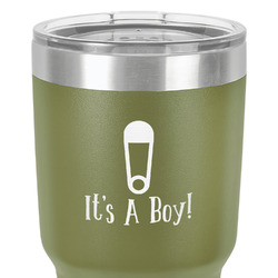 Baby Shower 30 oz Stainless Steel Tumbler - Olive - Double-Sided