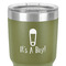 Baby Shower 30 oz Stainless Steel Ringneck Tumbler - Olive - Close Up