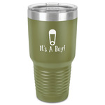 Baby Shower 30 oz Stainless Steel Tumbler - Olive - Single-Sided