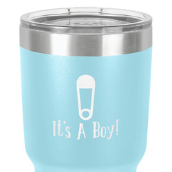 Baby Shower 30 oz Stainless Steel Tumbler - Teal - Single-Sided
