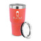Baby Shower 30 oz Stainless Steel Ringneck Tumblers - Coral - LID OFF