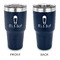 Baby Shower 30 oz Stainless Steel Tumbler - Navy - Double Sided