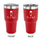 Baby Shower 30 oz Stainless Steel Tumbler - Red - Double Sided