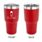 Baby Shower 30 oz Stainless Steel Ringneck Tumblers - Red - Single Sided - APPROVAL