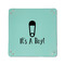 Baby Shower 6" x 6" Teal Leatherette Snap Up Tray - APPROVAL