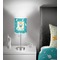 Baby Shower 7 inch drum lamp shade - in room