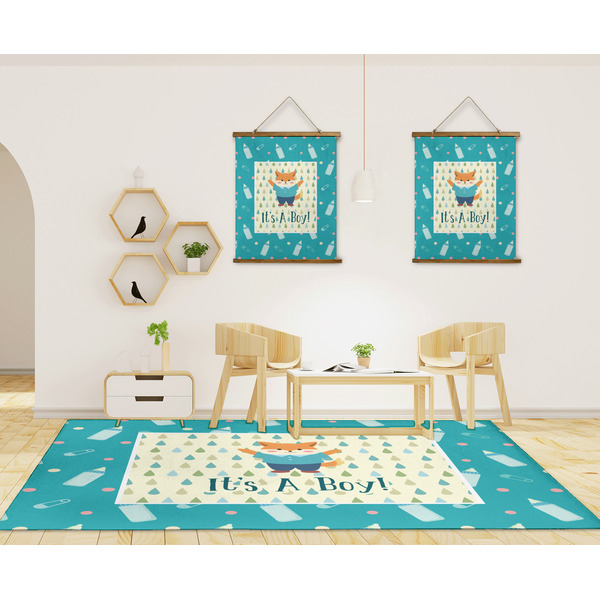 Baby Shower 8'x10' Indoor Area Rugs - IN CONTEXT