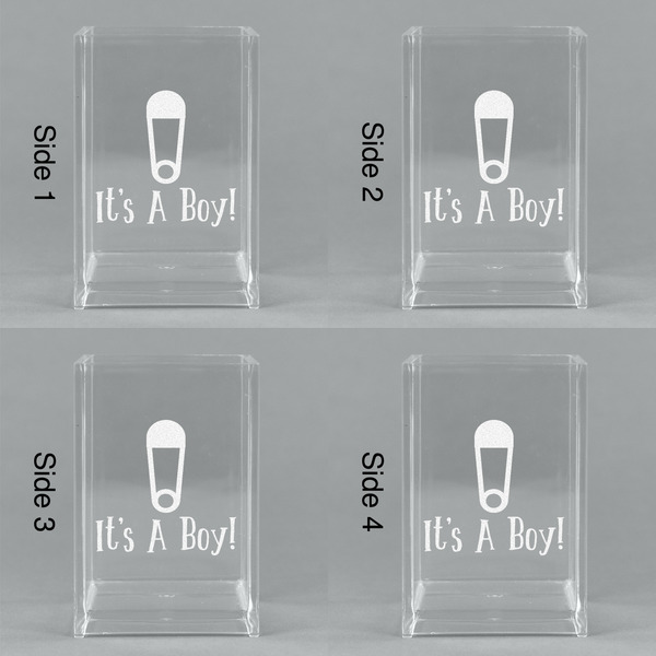 Baby Shower Acrylic Pen Holder - All Sides