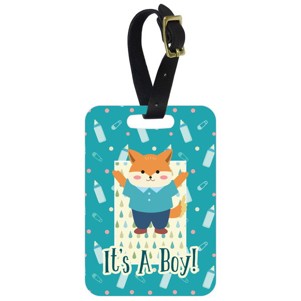 Custom Baby Shower Metal Luggage Tag