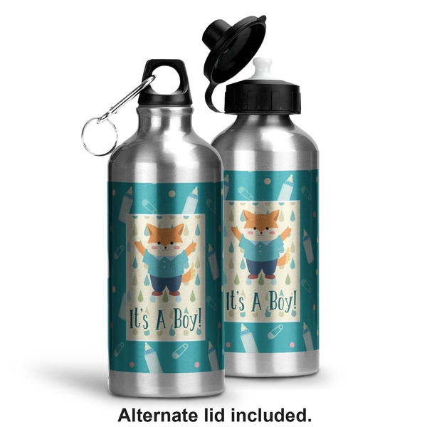 Baby Shower Aluminum Water Bottle - Alternate lid options