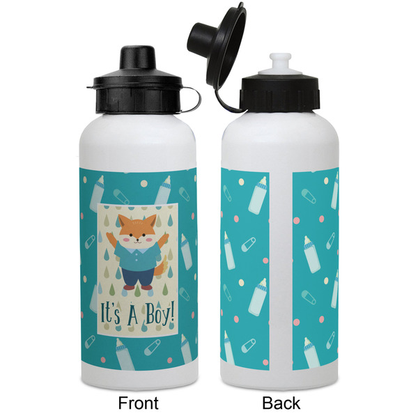 Baby Shower Aluminum Water Bottle - White APPROVAL