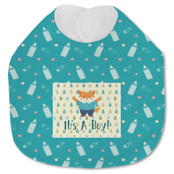 Custom Baby Shower Jersey Knit Baby Bib
