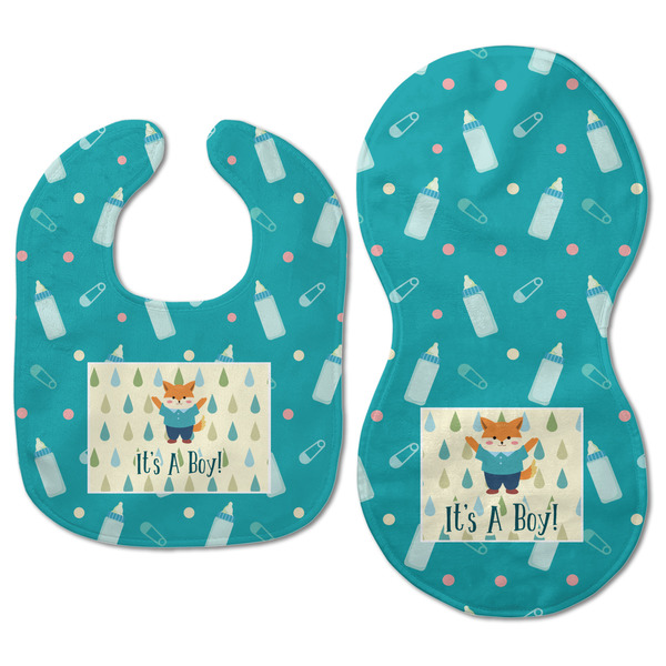 Baby Shower Baby Bib & Burp Set - Approval (new bib & burp)