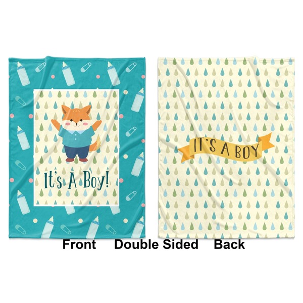 Baby Shower Baby Blanket (Double Sided - Printed Front and Back)
